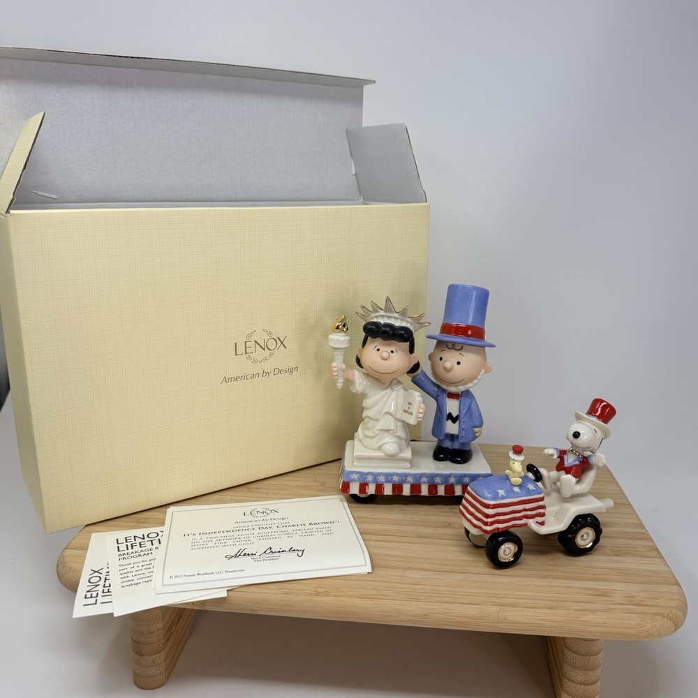 Lenox Peanuts The Christmas Pageant 2007 With Box Hand painted Charlie Brown New
